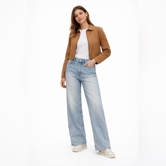 H&M Denim - H&M Light Blue High-Rise Wide Leg Jeans